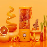 Blendjet V2 Portable Blender 16oz, Smoothie Maker, Fruit Blender, BPA-Free, 475ml, 200W, Sports Bottle, USB-C Rechargeable - Apricot