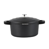 Pre-Order Daewoo AS Series Granite Cooking Set of 11 Pcs (32,28,24 cm Pot, 26 cm Pan, 20 cm Casserole) with 8 Pcs Silicone Pot Handle and Free Food Warmer 6 L