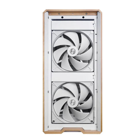 LIAN LI Lancool 217 Mid Tower ATX Gaming Case - White (5 Fans Included)