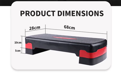 Adjustable Aerobic Stepper, Durable, Versatile, and Essential for Fitness