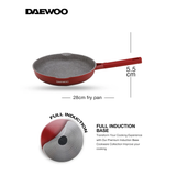 Daewoo Granite Frying Pan 28 cm - Red