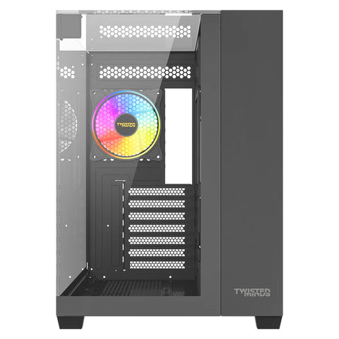 Twisted Minds, Warden Rider Tempered Glass ATX Mid Tower Gaming Case - Black