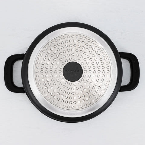 Daewoo 24cm Granite Casserole Pot with Lid - DASAG24 (2-Year Warranty)