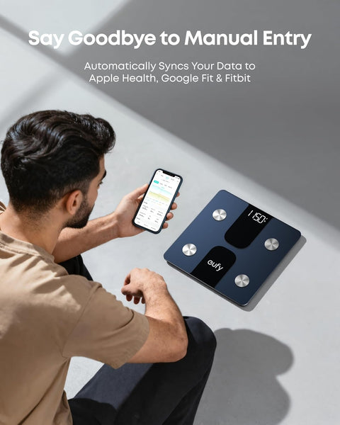 Eufy T9146K15 Smart Scale C1 with Bluetooth, Body Fat Scale, Wireless Digital Bathroom Scale, 15 Measurements