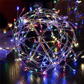 30M Firecracker LED String Lights with 9 Lighting Modes, EU Plug & IP44 Waterproof Copper Wire for Indoor & Outdoor Decor