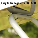 KKF Foldable Portable Barbecue Grill with Chrome-Plated Stand for Camping, Picnics, Outings & Vacations