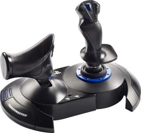 Thrustmaster T.Flight Hotas 4 Flight Stick for PS4 & PC, HOTAS with 12 Action Buttons & 5 Axes, Dual Rudder System, Detachable Throttle, Black | TM-JSTK-TFLGHT-HOTAS4