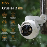 Imou Cruiser SE Outdoor Security Camera Color Night Vision with Floodlight and Microphone, (5MP) FHD Pan/Tilt 2.4G Wi-Fi Camera