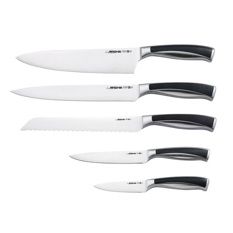 Arshia KS270-3548, 6-Piece Knife Set With Wooden Block