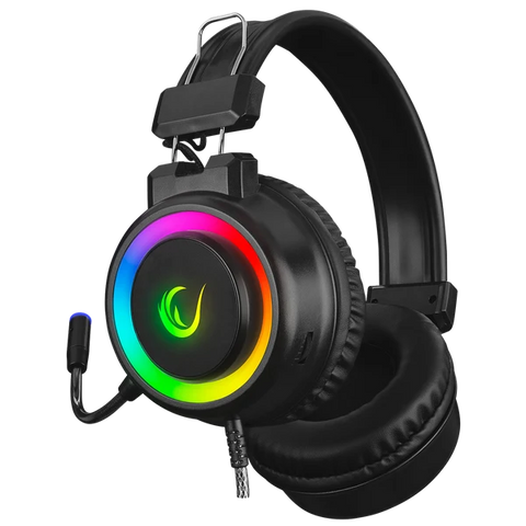 Rampage SN-R10 ALQUIST RGB Headset with USB and 3.5mm AUX - Black