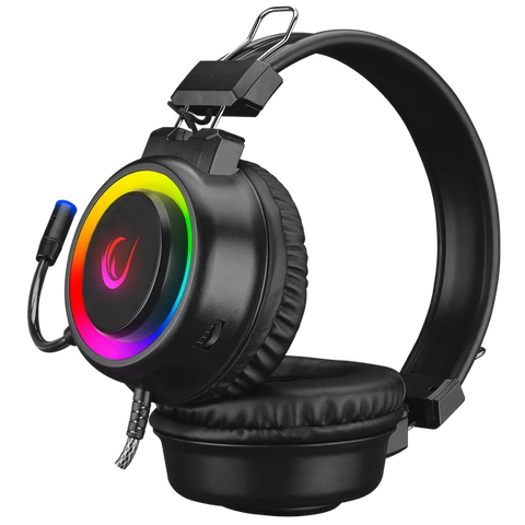 Rampage SN-R10 ALQUIST RGB Headset with USB and 3.5mm AUX - Black
