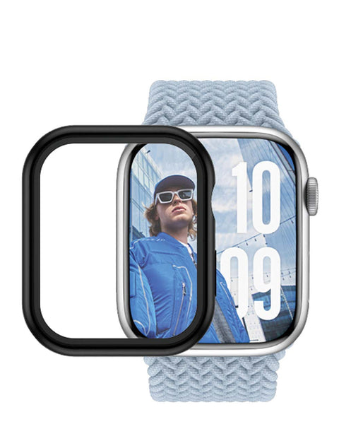 PanzerGlass® 3717, Screen Protector Snappie Full Body Slim Black | Apple Watch 45mm '24