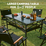 Naturehike Simple Star H01 Foldable Table - Black (120*70*73)
