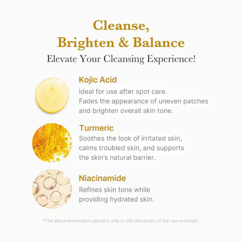 Medicube, Kojic Acid Turmeric Toning Cleanser, 120g