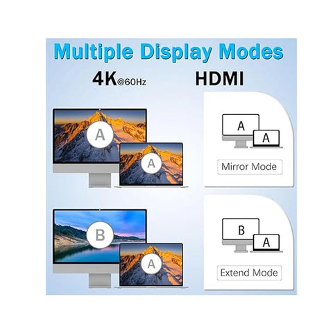 Redragon UCA 4-Port USB-C Hub - Black