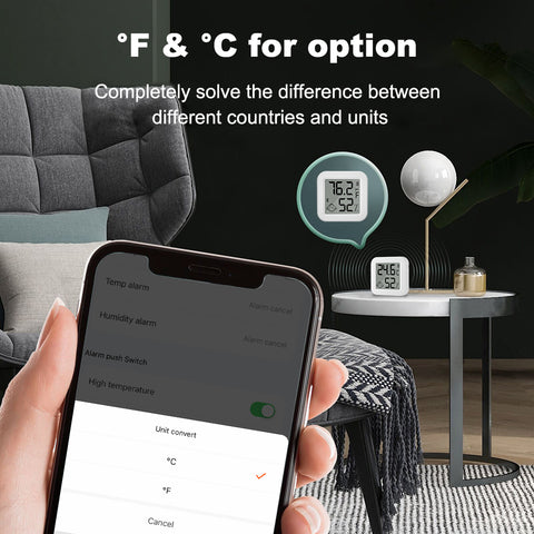 Gopeta WL-THB1, Bluetooth Temperature and Humidity Sensor with Digital Display
