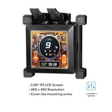 LIAN LI, Hydro-Shift LCD AIO 360mm Liquid CPU Cooler with 2.88" IPS LCD Screen - Black