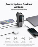 Anker Laptop Power Bank (25K, 165W, Built-In and Retractable Cables) - Black