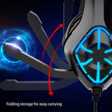 سماعة ألعاب MSL GS-1000 للكمبيوتر الشخصي مع ميكروفون وإضاءة LED وإلغاء الضوضاء والتحكم في مستوى الصوت لجهاز PS4 وPS5 والكمبيوتر المحمول وMac وXbox One الجديد (خط نقل متضمن)