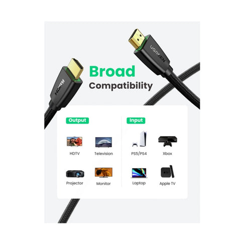 Ugreen HDMI Male To Male Cable 3M - Black