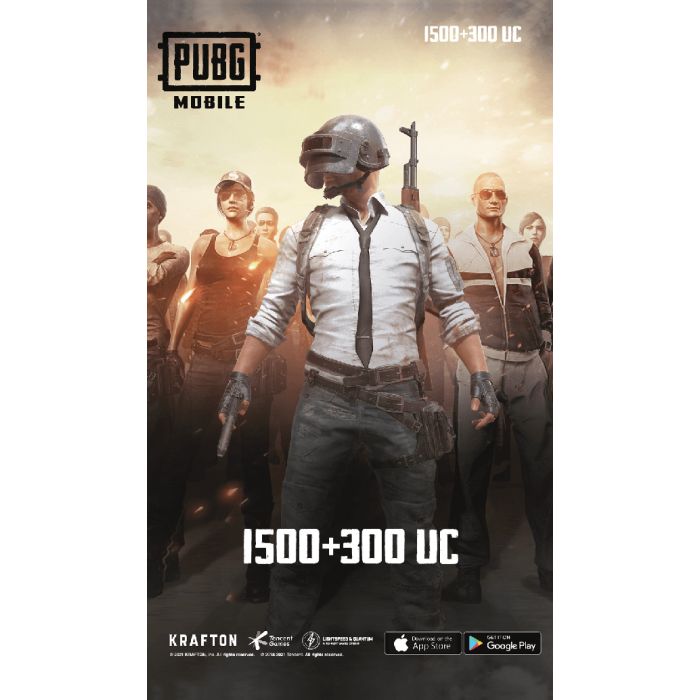 PUBG Game Point - (1500 + Free 300 UC) - $25 PUBG Game Point - (1500 + Free 300 UC) - $25