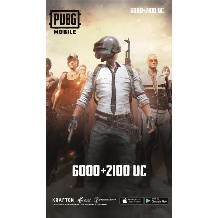 PUBG Game Point - (6000 + Free 2100 UC) - $100 PUBG Game Point - (6000 + Free 2100 UC) - $100