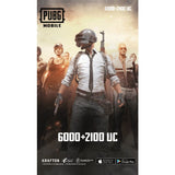 PUBG Game Point - (6000 + Free 2100 UC) - $100