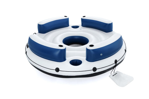 Bestway Lazy Dayz Inflatable Island 2.56M x 2.56M with Anchor Bag & Repair Patch