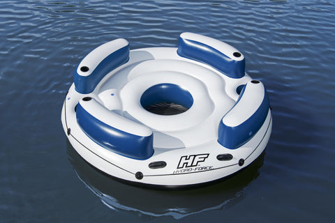 Bestway Lazy Dayz Inflatable Island 2.56M x 2.56M with Anchor Bag & Repair Patch