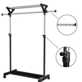 Cloth Rack with Top Shelves