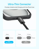 Anker Zolo USB-C to USB-C Cable 240 W Braided (1.8 M/6 ft) - White