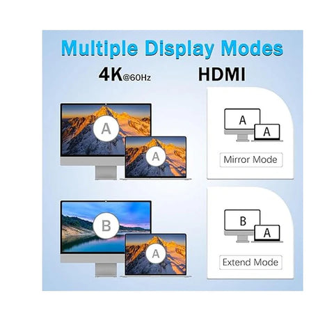 Redragon UCA 9-Port USB-C Hub - Black