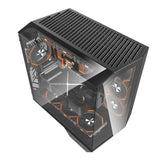DarkFlash DY470 ATX Mid Tower Gaming Case - Black (4 ARGB Fans Included)