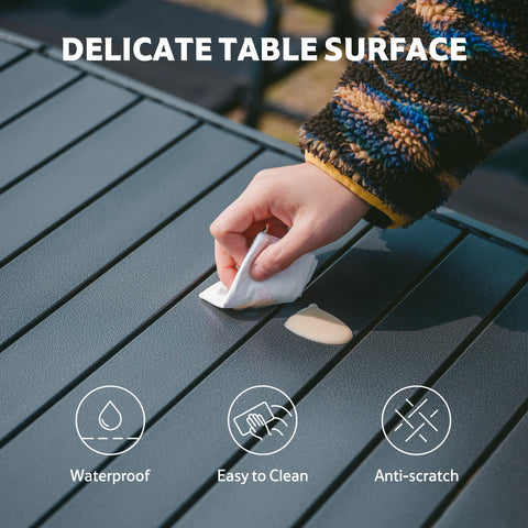 Naturehike Simple Star H01 Foldable Table - Black (120*70*73)