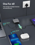 Ravpower RP-PC1042, 4-port Portable Desktop Charger, 100W, - Black