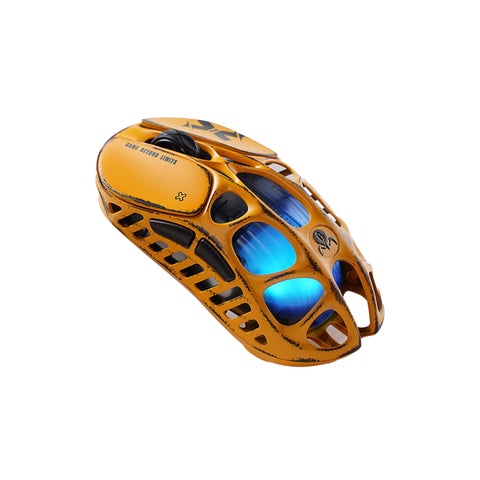 GravaStar Mercury X Pro Wireless Gaming Mouse with 8K Dongle Special Edition - Battle Worn Yellow