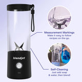 Blendjet V2 Portable Blender 16oz, Smoothie Maker, Fruit Blender, BPA-Free, 475ml, 200W, Sports Bottle, USB-C Rechargeable - Glacier