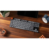 Keychron, K1 Max TKL 80% RGB Backlight Hot Swappable QMK/VIA Wireless Mechanical Gaming Keyboard, (English/Arabic Keyboard) - Black