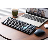 Keychron B33 Keyboard and BM25 Mouse Wireless Combo, 80% TKL, Black/Green - Arabic Layout