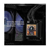 LIAN LI, Hydro-Shift LCD AIO 360mm Liquid CPU Cooler with 2.88" IPS LCD Screen - Black