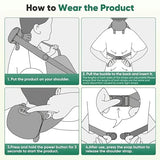 Black Bull Massage for Shoulder, Neck, Lower Abdominal, and Shoulder Massager with Heat Deep