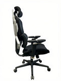 Sades Phoenix Adjustable Mesh Gaming Chair with Gamax RGB Carbon Fiber Gaming Desk