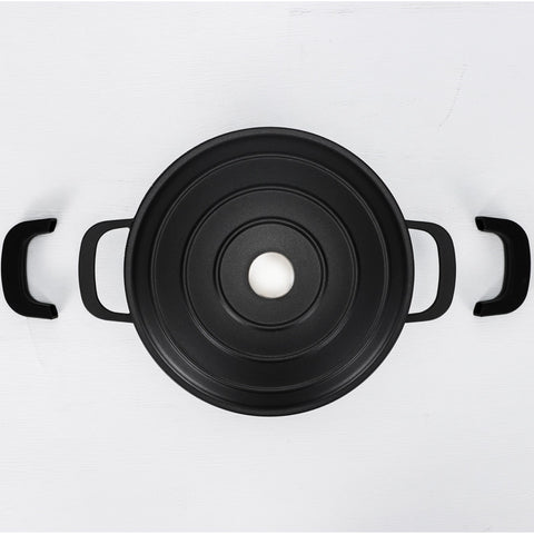 Pre-Order Daewoo AS Series Granite Cooking Set of 11 Pcs (32,28,24 cm Pot, 26 cm Pan, 20 cm Casserole) with 8 Pcs Silicone Pot Handle and Free Food Warmer 6 L