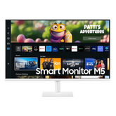 Samsung 27" M5 White Full HD Flat Monitor With Smart Tv Experience