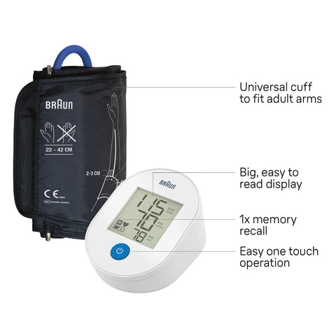Braun BUA4000, ExactFit 1E Upper Arm Blood Pressure Monitor