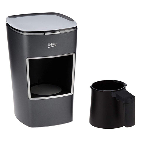 Beko Turkish Coffee Maker BKK 2300 – 670W, 1.2L, Anti-Spill, Single Button Control, Grey