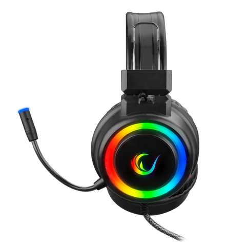 Rampage SN-R10 ALQUIST RGB Headset with USB and 3.5mm AUX - Black