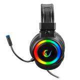 Rampage SN-R10 ALQUIST RGB Headset with USB and 3.5mm AUX - Black