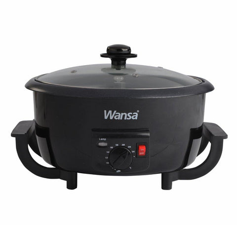 وانسا محمصة قهوة وصانعة فشار 800 واط بسعة 2 لتر – أسود