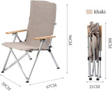 Naturehike TY03 Tall Recliner Lying Chair - Khaki
